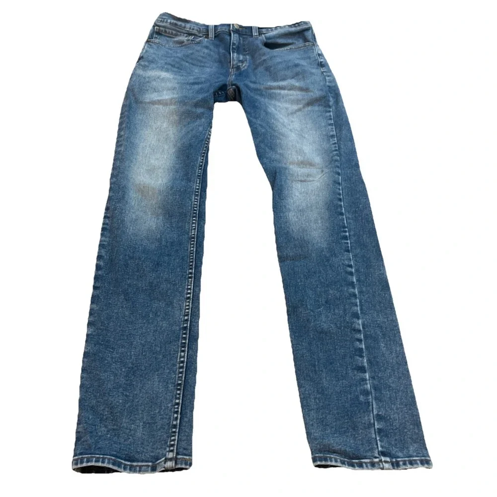 Levi's‎ Skinny Jeans Men's Size 34x34 Medium Wash Distressed Blue
